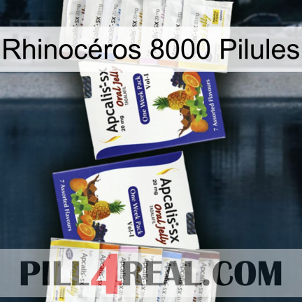 Rhinocéros 8000 Pilules 12